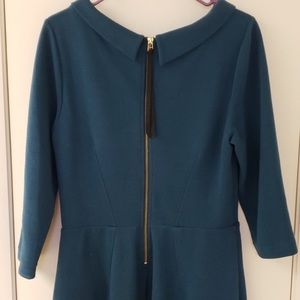 Pretty Boden teal ponte dress! Size US 10